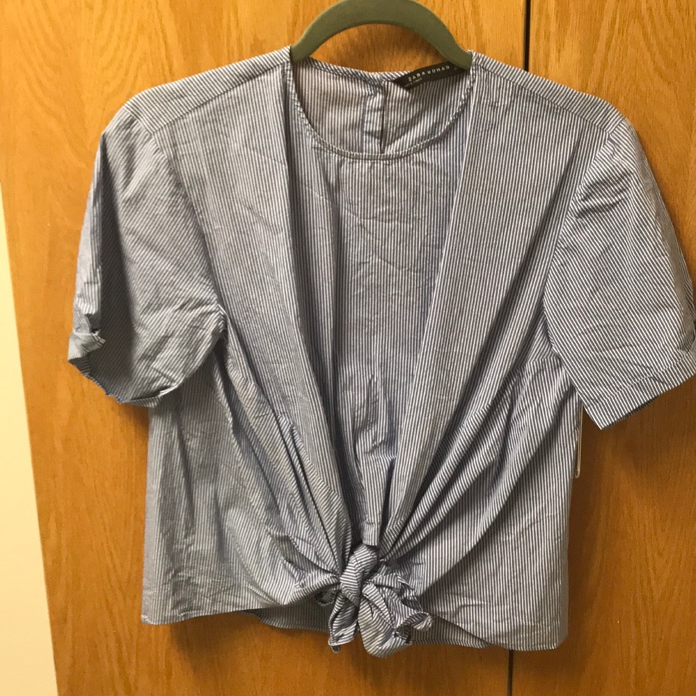 ZARA Cropped Blouse. ANY 3 ITEMS FOR $20
